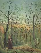 Henri Rousseau Promenade in the Forest of Saint-Germain oil painting reproduction